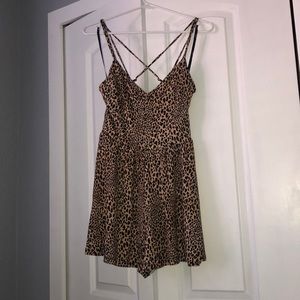 Strappy Leopard Romper